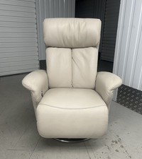 Himolla Sinatra Leather Recline & Swivel Armchair With Integrated Footrest