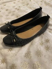 Tu Ladies Black Woven Leather