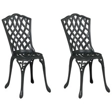 Garden Chair 2 pcs Aluminium