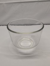 Sunbeam Mixmaster Bowl Clear Glass W/Pebbled Texture Bottom #20 GUC 7" D 5" T