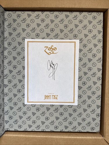 Jimmy page signed - page, zeppelin