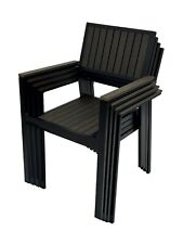 Garden Stacking Chairs, Deluxe
