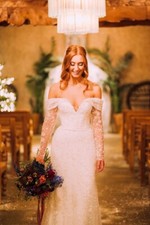 Suzanne Neville Excelsior wedding dress - Rrp £4000 Opulence Size 8/10