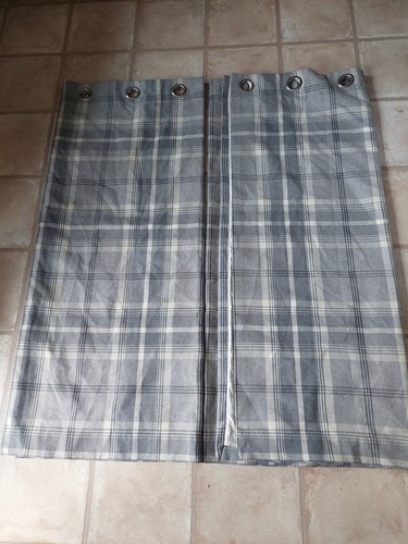 Dunelm grey check tartan - grey,