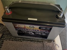 Large Leisure Battery And Battery Charger And Wires VANLIFE CARAVANS