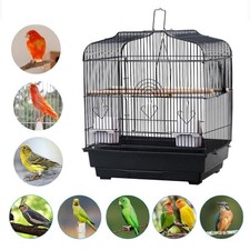 Portable Pet Cage Pet Display Cage Bird Cage Wire Bird Cage Parrot Cage w/Stand
