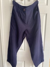 BNWT Adini Linen Barrel Leg