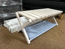 Shoe Rack With Canvas Base From John Lewis. Made From Rubber Wood.(Fits 8 Shoes)