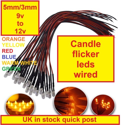Candle flicker 3mm - 3mm, 9v