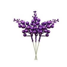 1-24 x Artificial Christmas Glitter Berries Stems Xmas Tree Wreath DIY Decor