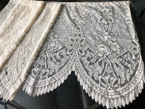 Vintage cream floral - floral, lace