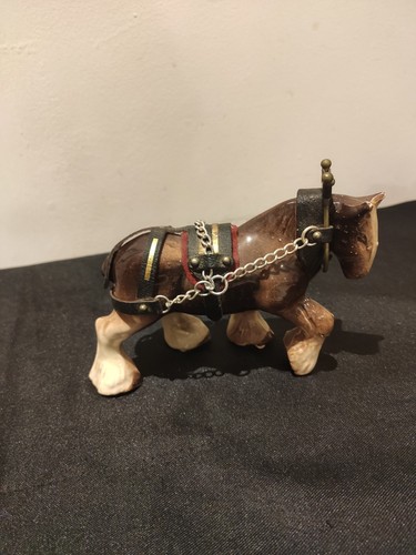 Vintage ceramic shire horse - ceramic,