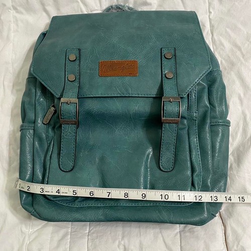 Teal blue wrangler vegan