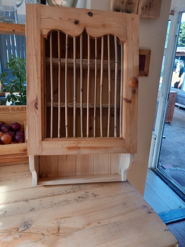 Pine wall cupboard - pine,