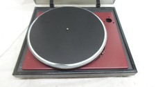 Goldring Lenco turntable in very solid plinth with lid, cut for Linn Mount arm