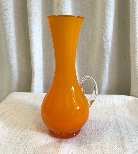 Vintage orange art - orange, jug