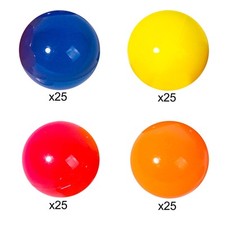 25x Bingo Ball Raffle Balls Portable Accs Lottery Balls for Nights Family Home