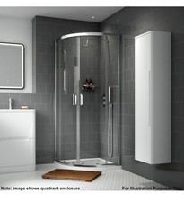 Nuie Rene Chrome Offset Quadrant Enclosure 1200 x 900mm, left and right hand