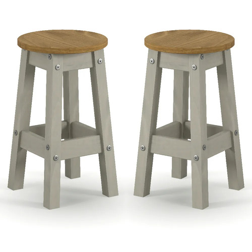 Grey pine low round - &,