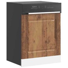 Dishwasher Panel Kalmar Old Wood 60x1.5x67 cm Engineered Wood vidaXL