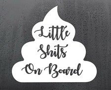 Little **** On Board vinyl sticker funny car decal van window jdm dub graphics