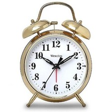 Big Ben Loud Bell Alarm Clock Twin Bell Quartz Accuracy Battery Operated New