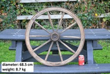 Vintage old wooden cart wagon