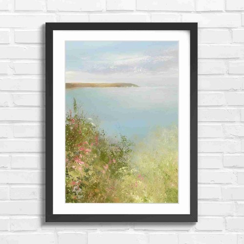Seaside coastal flora - seaside, mist