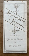 c1899 The Shaftesbury Theatre London "Judah" Theatre Programme