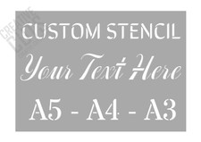 Personalise your own stencil - Choose Font and Text - Free delivery