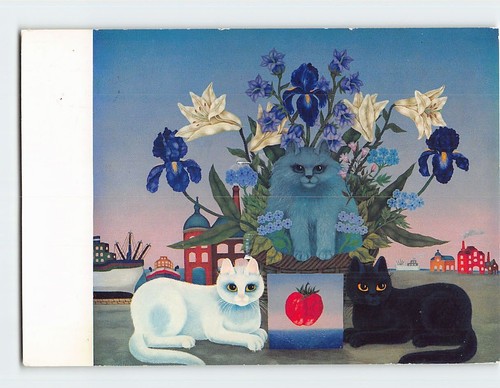 Postcard cats the port by - cats, at