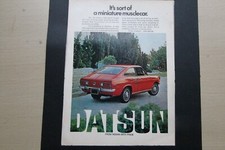 Original magazine advert: DATSUN 1200 SPORT COUPE frame-ready wall-art 