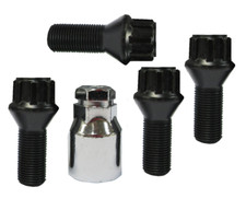 Black Locking Alloy Wheel Nuts