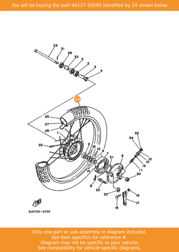 Yamaha tire 94127 - yamaha, tire,