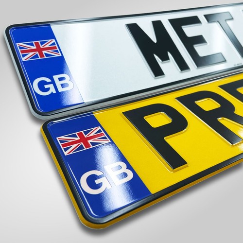 Pressed number plates great - number,