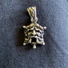 Gerardo Sacco Silver Green Man Pendant