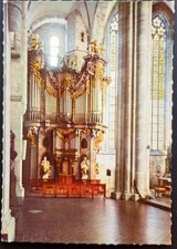 Postcard Church Organ pipes