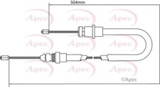 Apec Brake Cable Front Fits