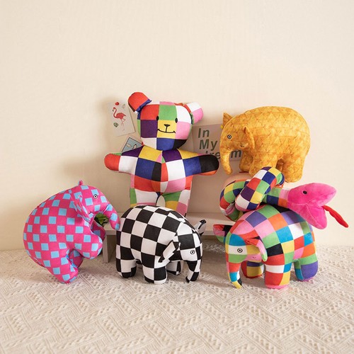 30cm elmer colors stuffed - elmer's,