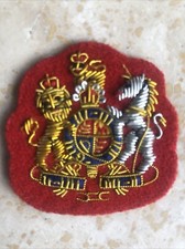 WO1 Badge, KINGS Crown, Warrant Officer, Army, Mess Dress, Red, Uniform, Class 1