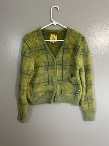 Unif green plaid cropped - green,