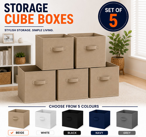 Fabric storage boxes - fabric,