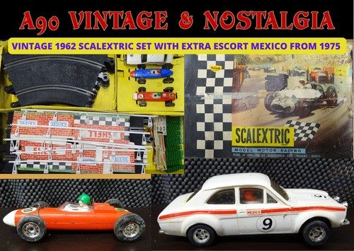 Old 1962 scalextric - scalextric, set