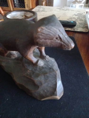 Antique carved wood treen - antique,