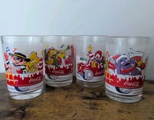 Rare Complete Set 2001 McDonald's Coca Cola Advertising Christmas Drinks Glass 