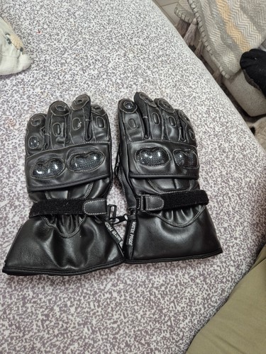 Motorcycle leather gloves - leather,
