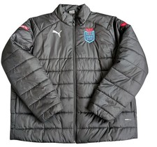 Puma XXL NSW Blues Rugby Puffer Jacket Warm Cell Black Free Post 