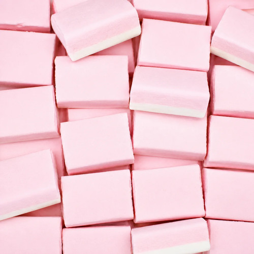 Strawberry sherbet blocks - sherbet,