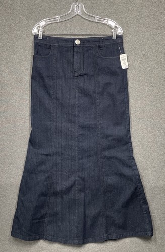 Maxi denim skirt - jw, dark