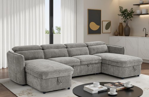 Shape corner sofa bed - u,
